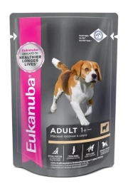 Влажный корм Eukanuba Adult Lamb для взрослых собак, с ягненком, 85 г