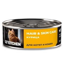 Влажный корм Go'Kitchen Chicken для котят и кошек, с курицей, 100 г
