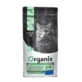Сухой корм Organix Sterilised Rabbit для стерилизованных кошек, с кроликом, 800 г