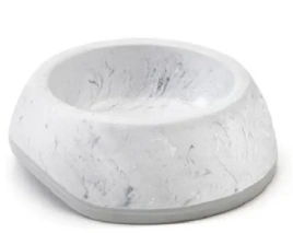 Миска SAVIC Delice для животных, 2 Marble мраморно-серый белый пластик, 0,6 л