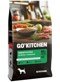 Сухой корм Go'Kitchen Lamb для щенков и собак для чувствительного пищеварения, с ягненком, 18 кг