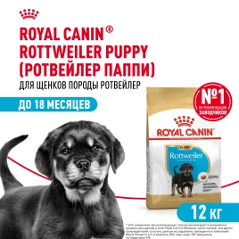 Сухой корм Royal Canin Rottweiler Puppy для щенков, 12 кг