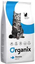 Сухой корм Organix Adult Salmon для кошек с чувствительным пищеварением, с лососем, 7,5 кг