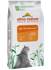 Сухой корм Almo Nature Chicken & Rice для взрослых кошек со свежей курицей и коричневым рисом, 12 кг