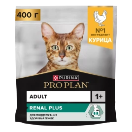 Сухой корм PRO PLAN Chicken для взрослых кошек, с высоким содержанием курицы, 400 г