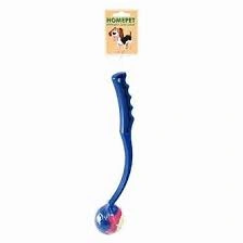 Игрушка Homepet для собак, мяч-катапульта, диаметр 6 см, 34 см