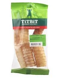 Лакомство Titbit трахея говяжья резаная для собак, мягкая упаковка, 70 г