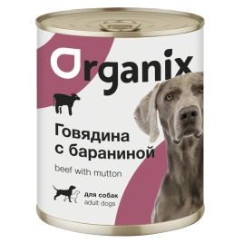 Влажный корм Organix Preventive Line Beef & Mutton для собак, с говядиной и бараниной, 850 г