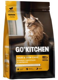 Сухой корм Go'Kitchen Chicken для котят и кошек всех возрастов, с курицей, 1,36 кг