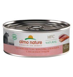 Влажный корм Almo Nature Salmon & Tuna для кошек, с лососем и тунцом, 100 г