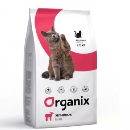 Сухой корм Organix Adult Lamb для кошек, с ягненком, 7,5 кг