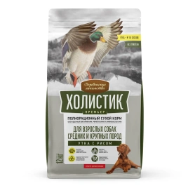 Сухой корм Деревенские лакомства Holistiс Премьер, для собак средних и крупных пород, с Ягнёноком и рисом, 12 кг
