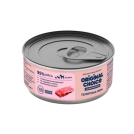 Влажный корм ORIGINAL CHOICE Monoprotein Puppy Veal для щенков, с телятиной, 100 г