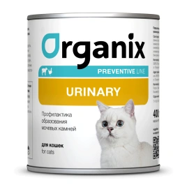 Влажный корм Organix Preventive Line Urinary для кошек профилактика образования мочевых камней у взрослых кошек, 400 г