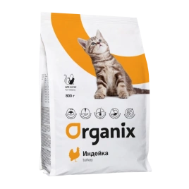 Сухой корм Organix Kitten Turkey для котят, с индейкой, 800 г