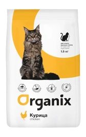 Сухой корм Organix Adult Large для кошек крупных пород, 1,5 кг