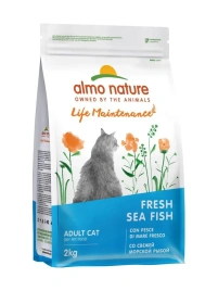 Сухой корм Almo Nature Fish & Rice для взрослых кошек со свежей морской рыбой и коричневым рисом, 2 кг