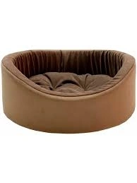 Лежак Homepet Catania для домашних животных, №2 шоколад, 49 см х 43 см х 17 см