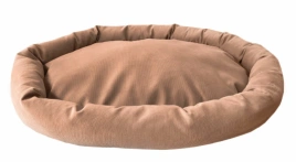 Лежак Homepet для домашних животных, Микровелюр Caramel №1 карамель, 60 см х 45 см х 10 см