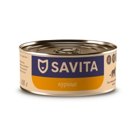 Влажный корм SAVITA Chicken для стерилизованных кошек, с курицей, 100 г