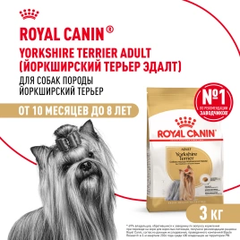 Сухой корм Royal Canin Yorkshire Terrier Adult для взрослых собак, 3 кг