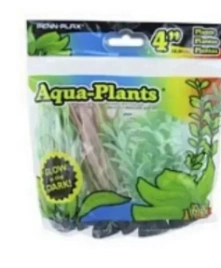Растение Penn-Plax Aqua-Plants с грузом зел/светящееся, 6 шт, 30 см