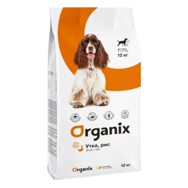 Сухой корм Organix Puppy Weight Control Adult контроль веса Duck & Rice для собак, с уткой и рисом, 12 кг