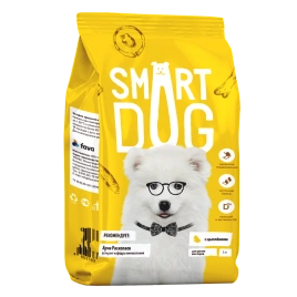Сухой корм Smart Dog Chicken & Vegetables для щенков всех пород, с цыпленком и овощами, 3 кг