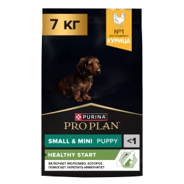 Сухой корм PRO PLAN Chicken для щенков мелких и карликовых пород, с высоким содержанием курицы, 7 кг