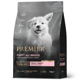 Сухой корм Premier Dog Turkey Puppy для щенков всех пород, с индейкой, 3 кг