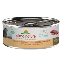 Влажный корм Almo Nature Tuna & Shrimp для кошек, с тунцом и креветками, 100 г