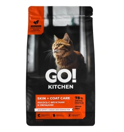 Сухой корм Go'Kitchen Salmon для котят и кошек всех возрастов, с лососем, 3,63 кг