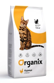 Сухой корм Organix Adult Chicken для кошек, с курицей, 7,5 кг