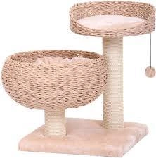 Игровая площадка NOBBY Chari для кошек, бежевая, 50 см х 50 см х 144,5 см