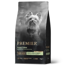 Сухой корм Premier Dog Lamb & Turkey Adult Mini для собак мелких пород, с ягненком и индейкой, 1 кг