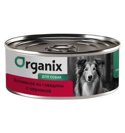 Влажный корм Organix Preventive Line Beef & Blueberry для собак Заливное из говядины, с черникой, 100 г