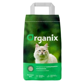 Наполнитель Organix для кошачьего туалета, комкующийся с ароматом алоэ вера, 24 л
