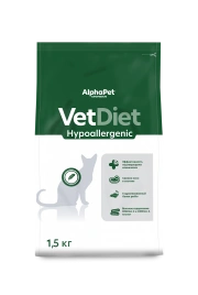 Сухой корм ALPHAPET Veterinary Diet Hypoallergenic Adult Cat, 1,5 кг