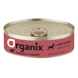Влажный корм Organix Preventive Line Beef & Heart для собак, с говядиной и сердцем, 100 г