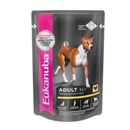 Влажный корм Eukanuba Adult Chicken для взрослых собак, с курицей, 85 г