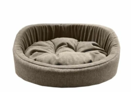 Лежак Homepet для домашних животных, Жаккард Rosy grey №1 розово-серый, 43 см х 38 см х 15 см
