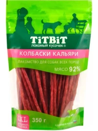 Лакомство Titbit колбаски кальяри для собак, 350 г