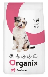 Сухой корм Organix Puppy Lamb для щенков, с ягненком, 2,5 кг