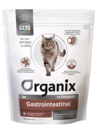 Сухой корм Organix Preventive Line GASTROINTESTINAL для кошек при нарушениях пищеварения и всасывания в кишечнике, 1,5 кг
