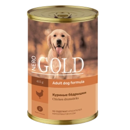 Влажный корм Nero Gold для собак "Куриные бедрышки", 415 г