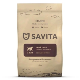 Сухой корм SAVITA Adult для собак, с мясом дикого кабана, 400 г