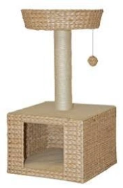 Игровая площадка NOBBY Bess для кошек, бежевая, 35 см х 35 см х 68 см
