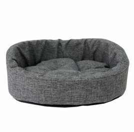 Лежак Homepet для домашних животных, Жаккард Wool №4 серый, 64 см х 50 см х 21 см