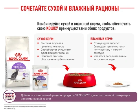 Сухой корм Royal Canin Sterilised для кастрированных котов и стерилизованных кошек, 1,2 кг фото 12