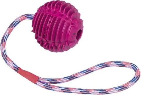 Игрушка NOBBY для собак, Мяч Рельефный, резина фиолетовый, 7,5 см фото 1